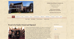 Desktop Screenshot of goodwinfuneralhomeonline.com