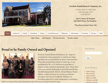 Tablet Screenshot of goodwinfuneralhomeonline.com
